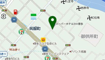 YP69上呉服町駐車場の地図画像