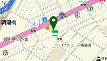 丸三モータープール三先駐車場の地図画像