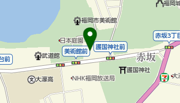 福岡市美術館駐車場の地図画像