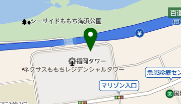 福岡タワー駐車場の地図画像