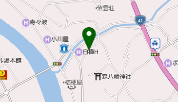 市営下呂温泉駐車場の地図画像