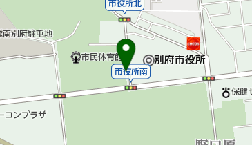 別府公園北側駐車場の地図画像