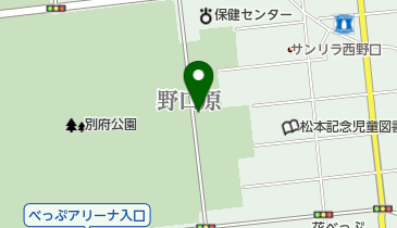 別府公園東側駐車場の地図画像