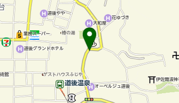 道後温泉駐車場の地図画像