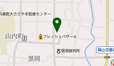 篠山市裁判所北駐車場の地図画像