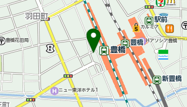 豊橋駅西口駐車場の地図画像