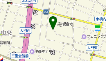 大門立体駐車場の地図画像