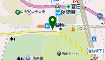 メトロ・エム後楽園駐車場の地図画像