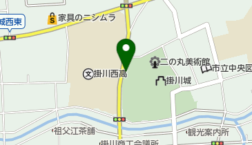 掛川城公園駐車場の地図画像