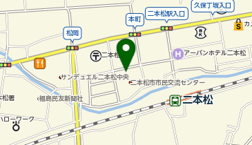 二本松市市民交流センター駐車場の地図画像