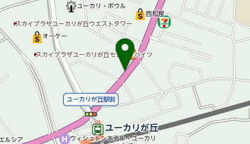 ワイパーク ユーカリが丘商業の地図画像