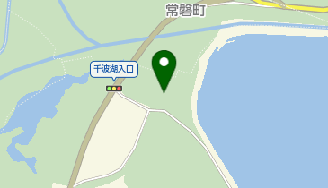 千波公園西側駐車場の地図画像