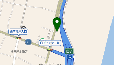 白子自然公園駐車場(白子インター側)の地図画像