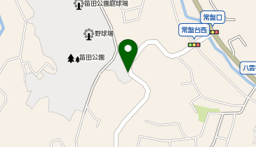 笛田公園駐車場の地図画像