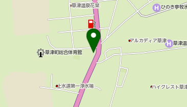 草津温泉 温泉門駐車場の地図画像