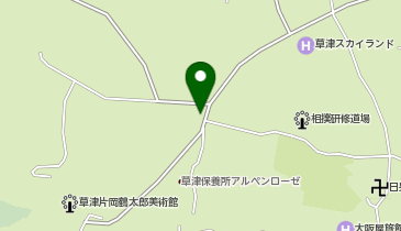 草津温泉 西の河原公園駐車場の地図画像