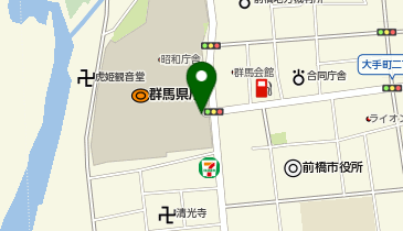 群馬県庁 県民駐車場の地図画像