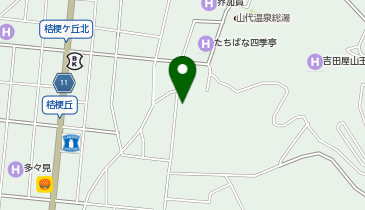 山代温泉 総湯駐車場の地図画像