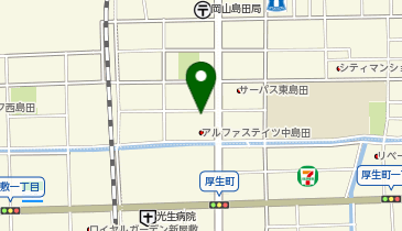 パークンパーク商工会議所北の地図画像