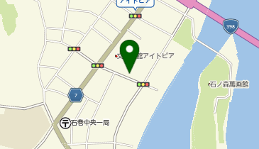 石巻市かわまち立体駐車場の地図画像