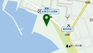 田辺市営扇ヶ浜海岸駐車場の地図画像