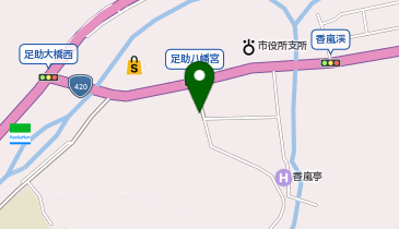 香嵐渓P1 宮町駐車場の地図画像