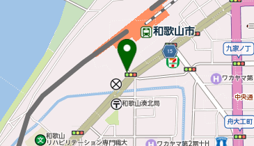 南海和歌山市駅駐車場の地図画像