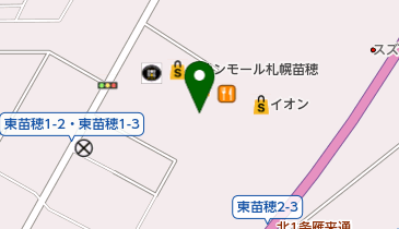 イオンモール札幌苗穂駐車場の地図画像