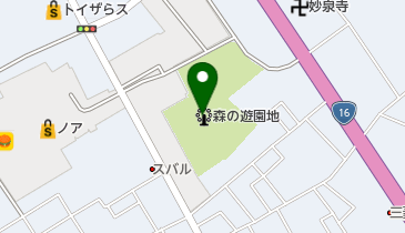 もりのゆうえんち駐車場の地図画像