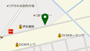 八食センター平面駐車場の地図画像