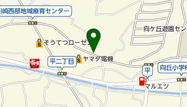 テックランド向ヶ丘店駐車場の地図画像