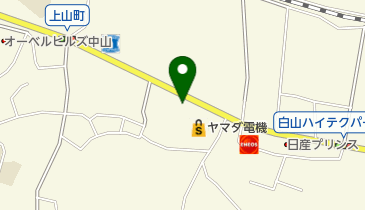 テックランド上山店駐車場の地図画像