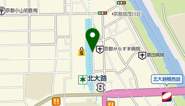 イオンモール北大路地下駐車場の地図画像