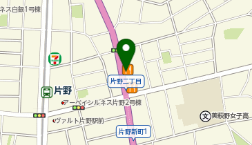 吉野家10号線片野店 駐車場の地図画像