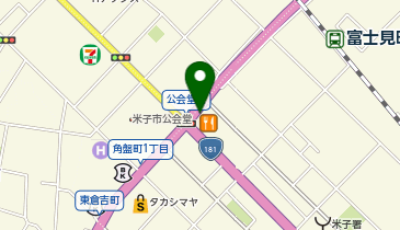 ビッグボーイ米子富士見店駐車場の地図画像