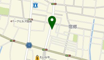 宇都宮甲羅本店駐車場の地図画像