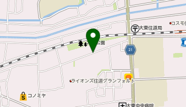 カナートモール住道駐車場駐車場の地図画像