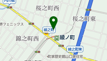 ジャストインパーク綾之町東の地図画像