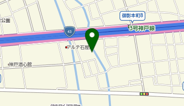ジャストインパーク神戸市営住宅御影石第2の地図画像