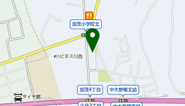 ジャストインパーク加茂桃源団地の地図画像