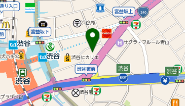 渋谷アクシュ駐車場の地図画像