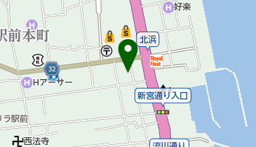 トラストパーク別府北浜の地図画像