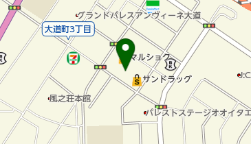 マルショク東大道店駐車場の地図画像