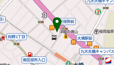 トラストパーク洋服の青山 福岡大橋店の地図画像