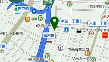 トラストパーク新富1丁目第2の地図画像