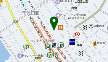 周南市営徳山駅西駐車場の地図画像