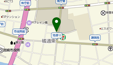 トラストパーク県防災庁舎前の地図画像