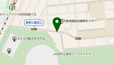 トラストパーク長居公園の地図画像
