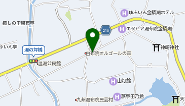 由布岳第一駐車場の地図画像