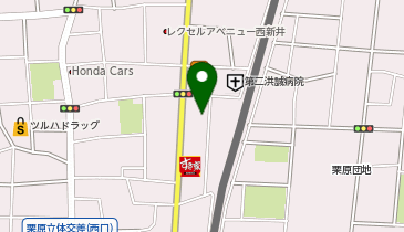 トラストパークAOKI足立栗原店の地図画像